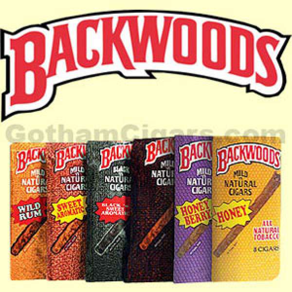 All Backwood Flavors Backwoods Honey Bourbon Cigars (8 Packs Of 5) Natural Backwoods